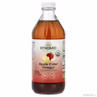 яблочный уксус с медом dynamic health с маткой 473 мл жидкий органический