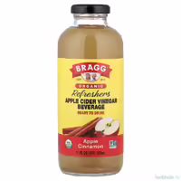 яблочный уксус bragg органический готовый напиток яблоко и корица 473 мл жидкий