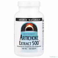 Экстракт артишока Source Naturals Artichoke Extract 500 500 мг 180 таблеток для пищеварения метаболизма