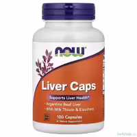 Комплекс для печени NOW Foods Liver Caps 100 капсул говяжья печень расторопша элеутерококк