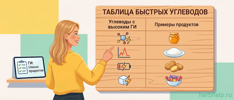 таблицы продуктов