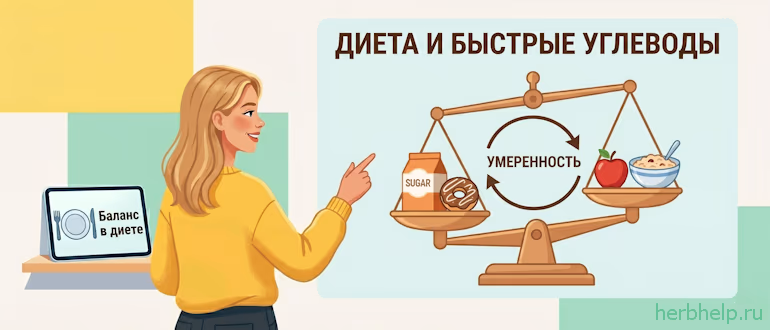 Диета и быстрые углеводы