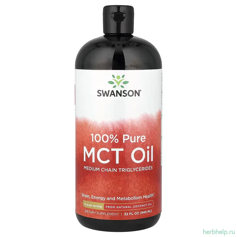 100% чистое масло МСТ от Swanson Vitamins, 946 мл