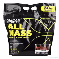 Гейнер Allmass со вкусом шоколада от Allmax Sport, 2,27 кг