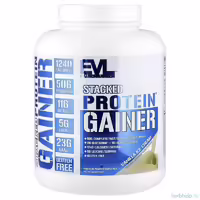 Гейнер Stacked Protein со вкусом ванильного мороженого от EVLution Nutrition, 2,72 кг