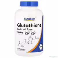 глутатион nutricost 500 мг 240 капсул