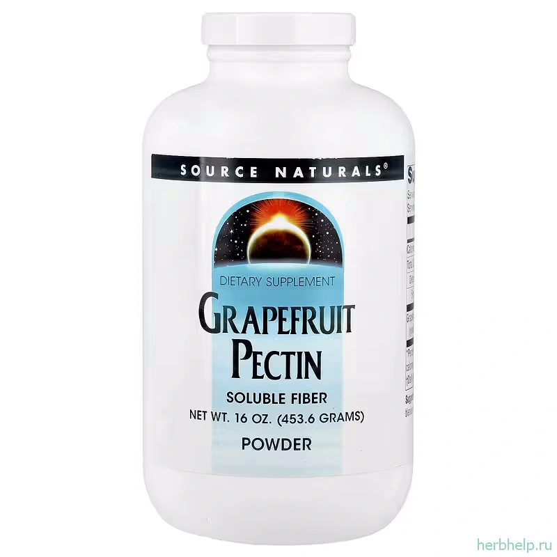 Грейпфрутовый пектин в виде порошка Source Naturals, 453,6 г