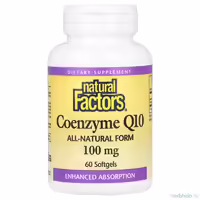 коэнзим q10 natural factors 100 мг 60 капсул