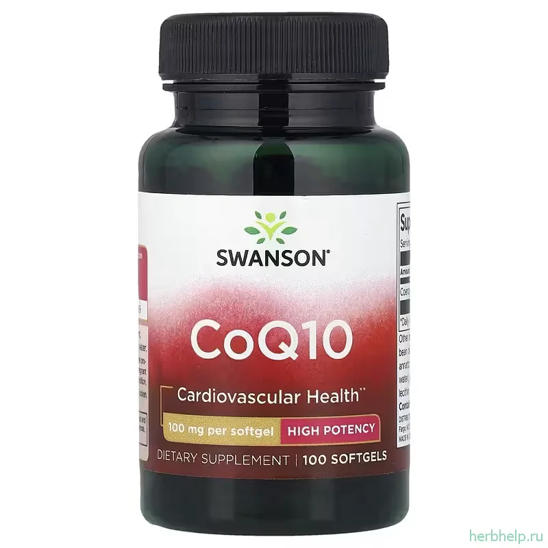 Коэнзим Q10 Swanson, 100 мг, 100 капсул