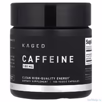 Кофеин Kaged, 100 мг, 100 растительных капсул