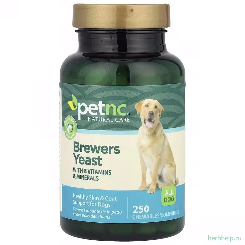 Комплекс с пивными дрожжами для собак petnc NATURAL CARE, 250 жевательных таблеток