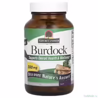 Корень лопуха Nature's Answer, 500 мг, 90 вегетарианских капсул
