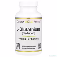 l глутатион восстановленный california gold nutrition 500 мг 120 растительных капсул
