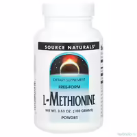 l метионин порошок source naturals 100 г аминокислота свободная форма для печени детоксикации