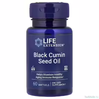 Масло черного тмина Life Extension, 500 мг, 60 капсул