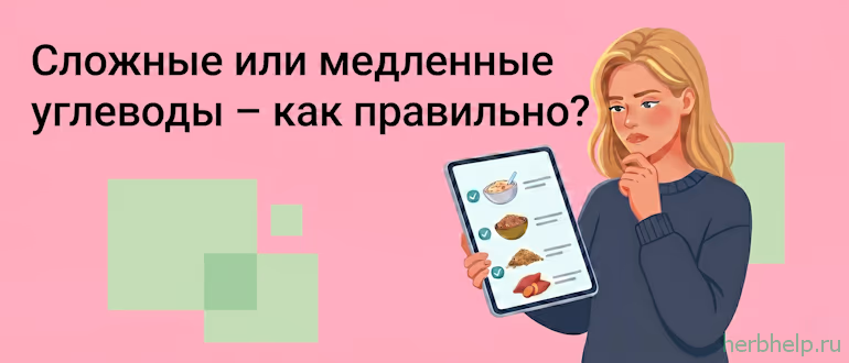 Сложные или медленные углеводы — как правильно?