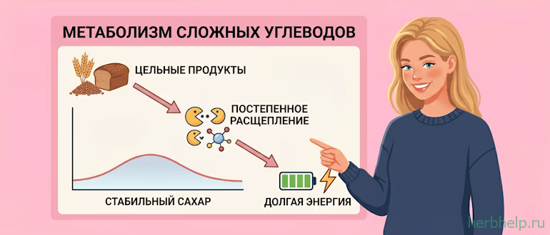 Особенности метаболизма сложных углеводов