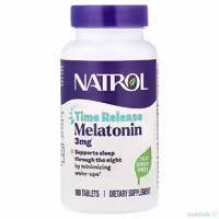 Мелатонин Natrol Time Release медленное высвобождение, 3 мг, 100 таблеток