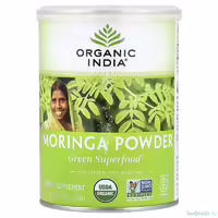 Моринга в порошке Organic India, зеленый суперфуд, 226 г