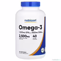 Омега 3 Nutricost 2500 мг 120 капсул