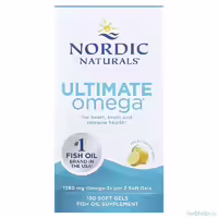 Омега 3 со вкусом лимона Nordic Naturals Ultimate Omega 640 мг 180 капсул