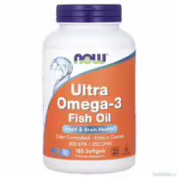 Рыбий жир омега 3 NOW Foods Ultra Omega 3 180 капсул