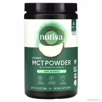 Органический порошок МСТ Nutiva без добавок, 300 г