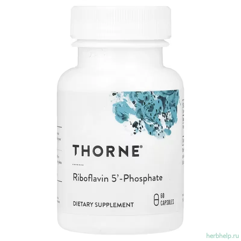 Рибофлавин 5' фосфат Thorne, 60 капсул
