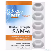 same doctor s best 400 мг 60 таблеток адеметионин double strength