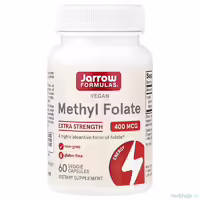 Веганский метилфолат Jarrow Formulas, 400 мкг, 60 капсул