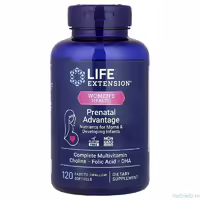 Комплекс витаминов для беременных Life Extension Prenatal Advantage 120 капсул
