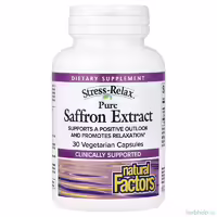 Чистый экстракт шафрана Natural Factors Stress-Relax, 30 вегетарианских капсул