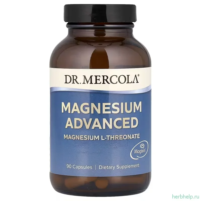 Магний L треонат Dr Mercola 2000 мг 90 капсул