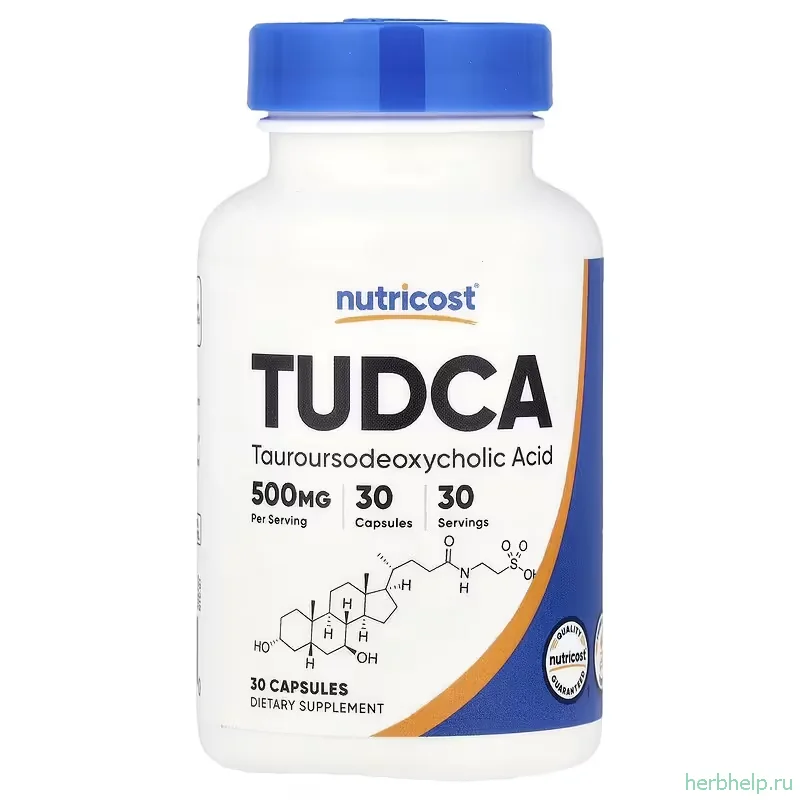 ТУДКА для печени оттока желчи гепатопротектор Nutricost 500 мг 30 капсул